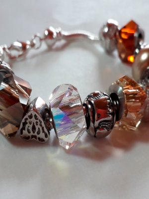 Pulsera Cristal y Perlas Swarovski