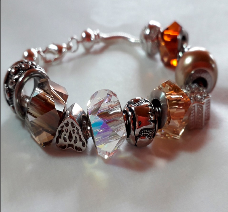 Pulsera Cristal y Perlas Swarovski