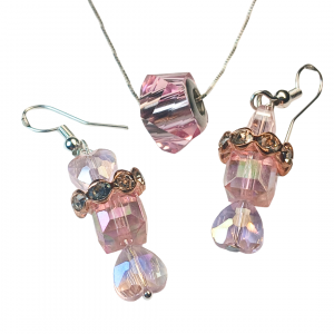 Conjunto Coronas Rosa